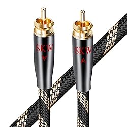 SKW Subwoofer Cable RCA to RCA Multiple Shield with