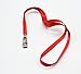 Shenglong New 50 Pcs Waterproof Type Clear Plastic Horizontal Name Tag Badge Id Card and 50 Pcs Red Lanyard