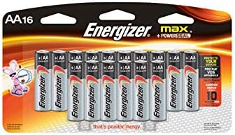 Energizer Max (AA) Alkaline Batteries - Pack of 16 Batteries