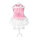 Dog Cat Bow Tutu Dress Lace Skirt, Gotd Cute Sweet Pet Puppy Dog Apparel Clothes Short Skirt Dress (S, Pink)
