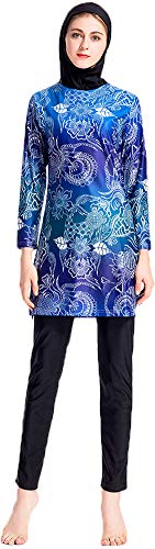 Muslim Swimsuits for Women Plus Size, Modest Islamic Arabic Swimwear Burkini Hijab