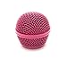 Seismic Audio SA-M30Grille-Pink Replacement Pink Steel Mesh Microphone Grill Head for Shure SM58, Shure SV100