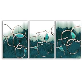Canvas Wall Art for Living Room,Bedroom Home Artwork Paintings Luxe Living Art Ready to Hang - 16"x24" x 3 Panels