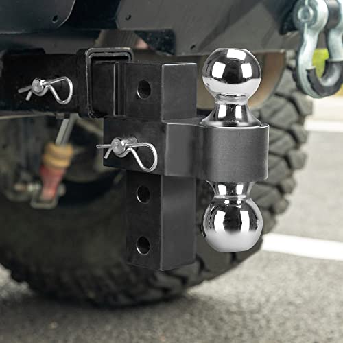 YITAMOTOR Adjustable Trailer Hitch Ball Mount, Fits 2Inch Receiver, 6