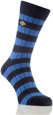 Farah 1920 Men's 1 Pair Cotton Chunky Ribbed Leisure Boot Socks 6.5-11.5 Navy/Airforce