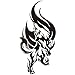TAFLY Men's Temporary Tattoo Wolf Totem Wolf Transfer Tattoo Stickers for Men 3 Sheets