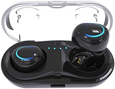 Q18 Mini Bluetooth Earbud Smallest Wireless Invisible music earbuds with 5 Hour Playtime Car Headset with Mic for iPhone and Android Smart Phones(Black)
