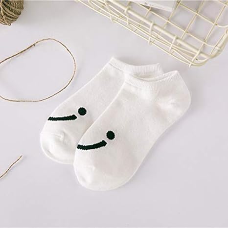 VCB Frauensocken Atmungsaktive Baumwolle Weich Silikon Unsichtbar No Show Rutschfeste - Weiß