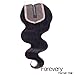 Forevery Hair Lace Closure 4x4 Body Wave Brazilian Virgin Human Hair Extensions Free Part Lace Closure(12