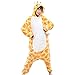 Afoxsos Women's Soft Fleece Animal Cartoon Onesie Adult Pajamas Giraffe