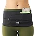 Running Belt, Money Belt, Wide Waist Pack, Fitness Flip Belt, Insulin Pump Belt with Sweatproof pocket - Fits iPhone plus - Includes Free Flashlight - Available in Plus SIzes