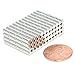 200 Diametrically Silver Metal Cylinder Magnets 6mm Fidget Build Toy Magnetic Pins 300g Pulling for DIY Creavity Boost Experiment Sensor Centerless Grinding Parts Poles on Sides 3500GS Surface Field