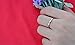 Fashion Month Womens 2mm Wave Prismatic Pattern Rose Gold Ring Engagement Wedding Lady Finger Thin Stainless Steel Band