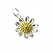 Sunflower Charm - Sterling Silver Sunflower Charm- Two-Tone Charm - Daisy Flower Pendant (1 pc)