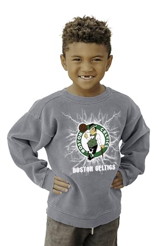 Boston Celtics NBA Officially Licensed Youth Crewneck Sweatshirt Ringspun Elect…