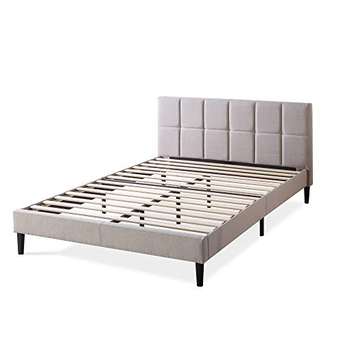 ZINUS Lottie Upholstered Platform Bed Frame with Short Headboard