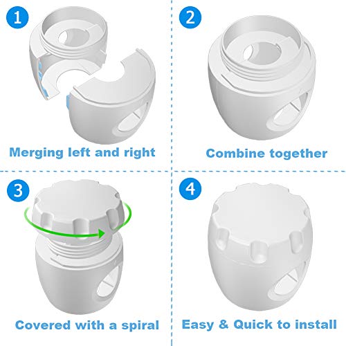 4 Safety+Covers+Doorknob+Lockable+Design