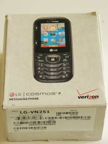LG Cosmos 2 VN251 Verizon Wireless CDMA Slider Cell Phone w/ Number Pad + Full Keyboard (No Contract)