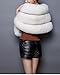 Pinkmerry Faux Fur Wrap Cape Shawl for Women (FBA)