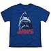 Jaws 1975 Shark Thriller Spielberg Movie Bite From Below Logo Youth T-Shirt