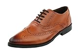 TDA Women's Wingtip Lace-up Leather Dress Oxford Shoes