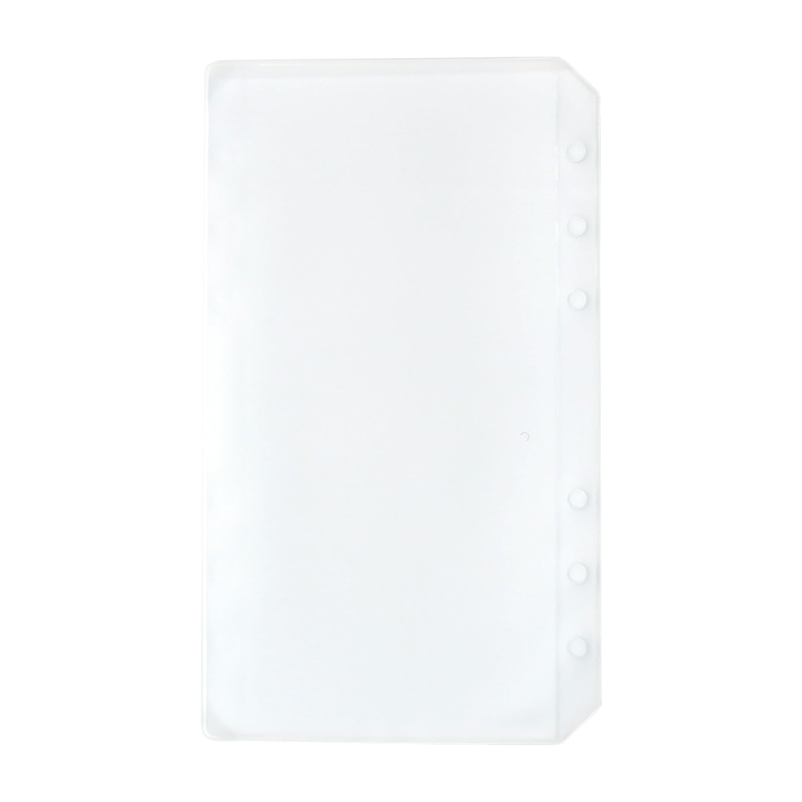 30pcs Budget Binder A6 Binder 6 Holes Punched Pockets A6 Ring Binder Clear Plastic Waterproof A6 Photo Sleeves for Documents Notebooks Cards Budget Planner Money Organizer 18 * 10cm