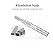 TOUCHBeauty Electric Eyebrow Trimmer for Women Portable Eyebrow Hair Remover Metal Cover, Battery Powered Ladies Hair Shaver Silver