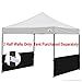 ABCCANOPY 18+Colors Two Half Walls for 10'x10', 10'x15', 10'x20' Pop Up Party Tent Canopy 2 Half Walls Only. Tent Purchased Separately (Black)