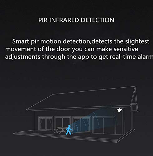 UPEOR Video Doorbell with HD Video,SD Card & Batteries Pre-Installed with PIR Motion Detection,Night Vision Two-Way Talk and Real-time Video App Control for iOS & Android(Include Batteries & SD Card)