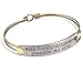 Sweet Romance with God All Things are Possible (Mat 19:26) Engraved Bible Verse Inspirational Faith Religious Bar Bangle Bracelet