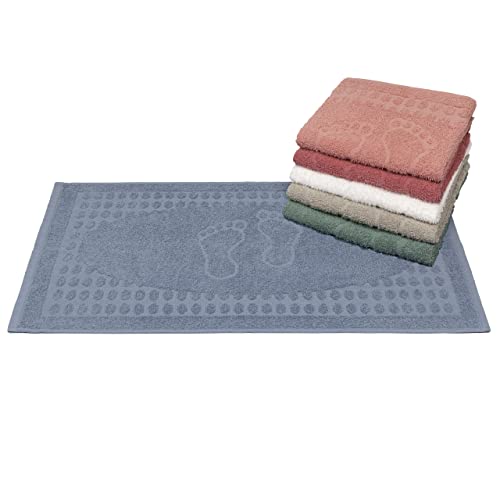 Kit Com 5 Toalhas de Piso Para Banheiro - 45x70cm - Sublime (Cores Masculinas)
