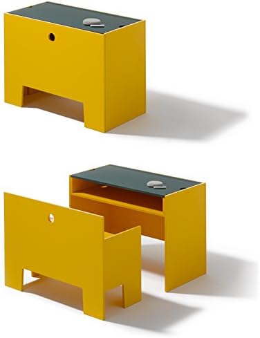 Lampert Wonder Caja Mesa y Banco en Signalgelb – Richard Muebles: Amazon.es: Hogar