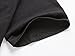 Mrignt Mens Short Sleeve Slim Fit Henley t-Shirt with Button (L, Black)
