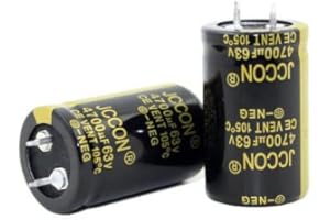 YIHEINFOR 2PC 4700 uf 63v JCCON Black Gold Audio Amplifier Filter Aluminum Electrolytic Capacitor 25x40