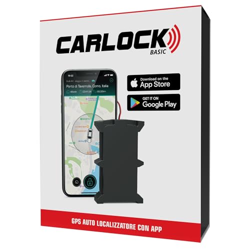 CARLOCK BASIC: Car Anti-Theft, Real Time GPS Tracker with Smart Phone Alarm System, Device and App, Accurate and Easy to Use