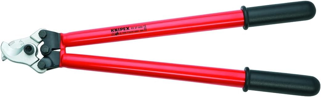 KNIPEX Cable Shears for Two-Hand Operation with Dipped Insulation, VDE-Tested 600 mm, 95 27 600