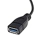 BLUECELL USB 3.0 Right Angle 90 Degree Extension Cable Male to Female Adapter Cord, Length: 15cm