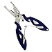 ROSE KULI Fishing Pliers Saltwater Multi-Tool Pliers Braid Cutters Stainless Steel Hook Remover, Blue