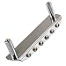 Gusnilo New Threaded Saddle Guitar Bridge with Mounting Cup for Mustang Jazzmaster Jaguar Chrome
