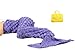 Sun Cling® Mermaid Tail Blanket Crochet for Adult Teens Kids Living Room Bedroom Sofa Super Soft Scales Blankets Sleeping Bags-Purple