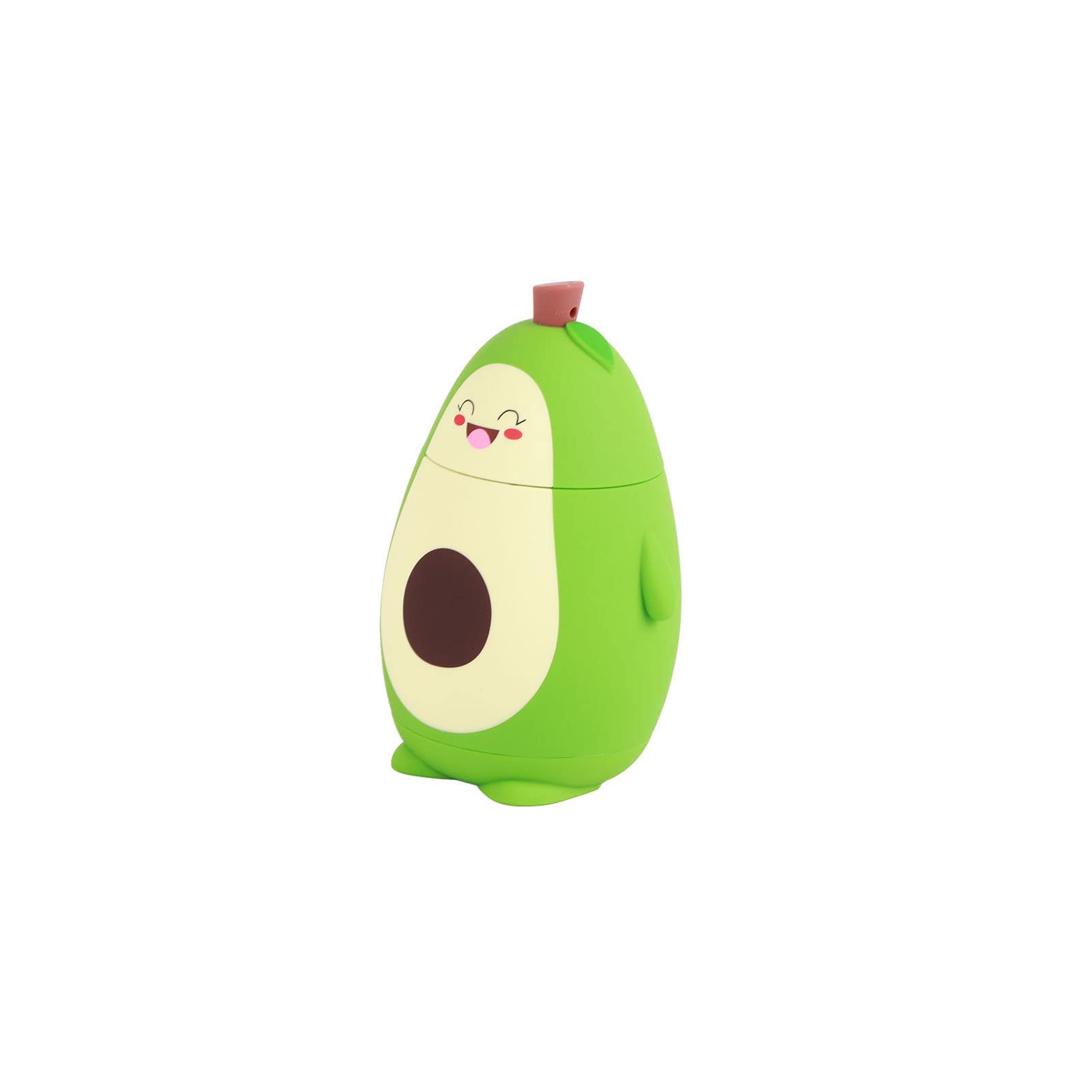 RiToEasysports Avocado Water Bottle, Cartoon Avocado Glass Double Layer Cute Water Cup Portable Girl Drinking Cup Student Gifts with Portable Carrying Rope Outdoor Catering Equipment