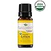 Plant Therapy Organic Lemon Essential Oil 100% Pure, USDA Certified Organic, Undiluted, Natural Aromatherapy, Therapeutic Grade 10 mL (1/3 oz)
