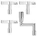 Donner Drum Keys 4-Pack Continuous Motion Speed Key Universal Drum Tuning Key Standard Chrome With Hole