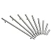 Gobrico Pack of 5 Stainless Steel Furniture Cabinet Pulls Dresser Handles T-bar Euro Style Kitchen Cupboard Door Knobs 128mm/5Inch Hole Centers