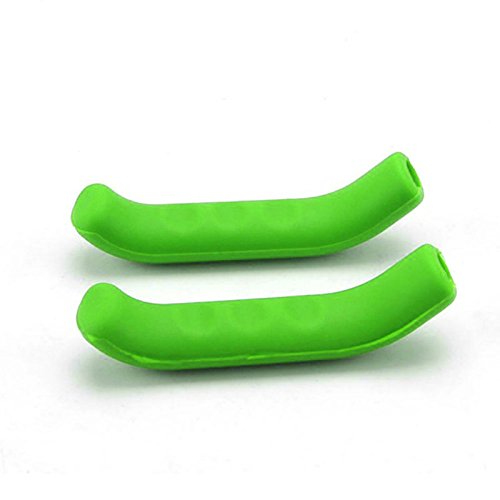 Gold Happy 1 Pair Bicycle Brake Lever Protector Mountain Bike Protector Silicone Protective Handle for Bicycle Accessories