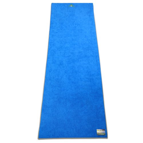 Aurorae Synergy 2 in 1 Yoga Mat; with Integrated Non Slip Microfiber Towel. Best for Hot, Ashtanga, Bikram and Active Yoga Where You Sweat and Slip; Stops Slipping and Bunching; Patent Protected
