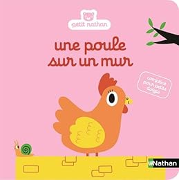 Une  poule sur un mur