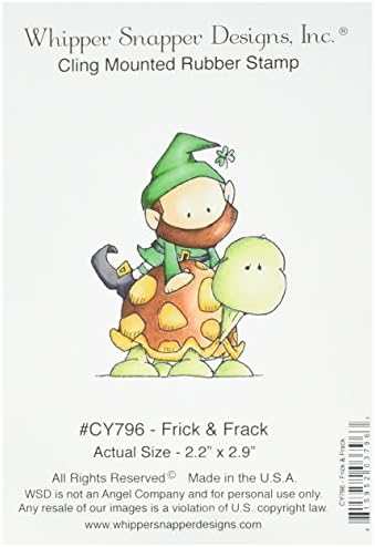 Whipper Snapper Designs CY796 Frick & Frack Cling Stamp, 4" by 6", Red