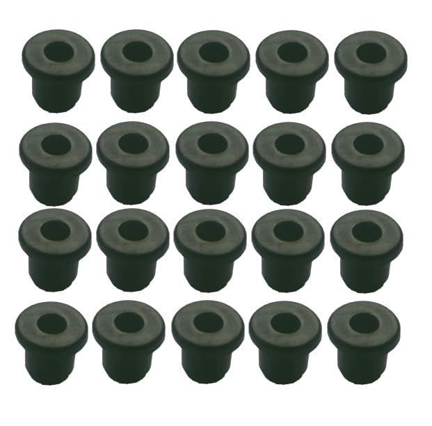 Photo 1 of 20pcs Tophat 4/16" Drill Hole, 3/16" ID Black Silicone Rubber Grommets for Wiring, Wire Cable, Hole Plugs, Automotive, Firewall, Desk, Water Pipe, Hydroponic, Irrigation