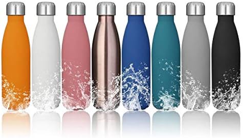 KING DO WAY Insulated Stainless Steel Water Vacuum Bottle Double-walled for Outdoor Sports Hiking Running, 500ml/17 oz